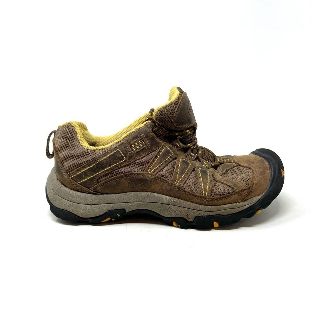 Keen Womens Voyageur Hiking Shoes Brown 1003895 Trail Leather Lace Up 6.5 M